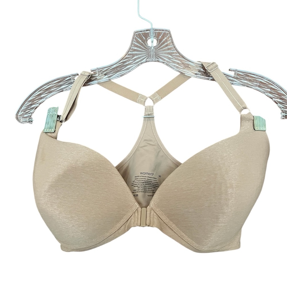 Warner's Tan Full-Coverage Bra with Adjustable Straps 38D